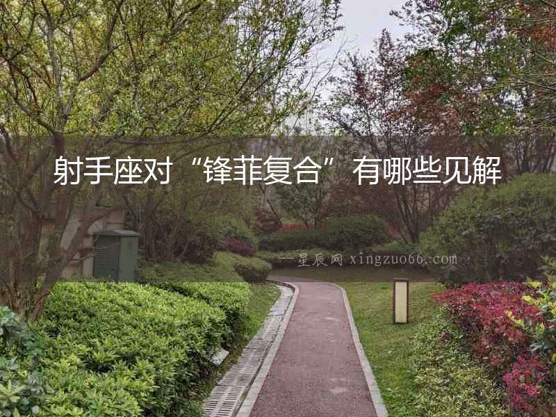 射手座對“鋒菲復(fù)合”有哪些見解