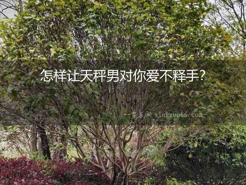 怎樣讓天秤男對你愛不釋手？