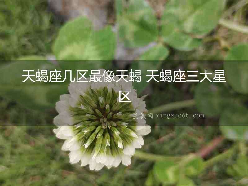 天蝎座幾區(qū)最像天蝎 天蝎座三大星區(qū)
