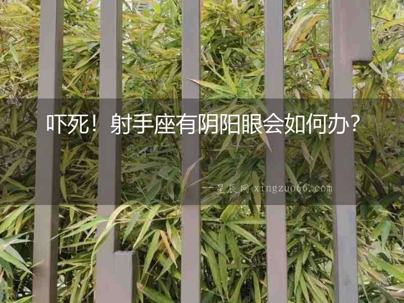 嚇死！射手座有陰陽眼會如何辦？