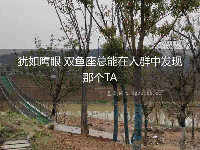 猶如鷹眼 雙魚座總能在人群中發現那個TA