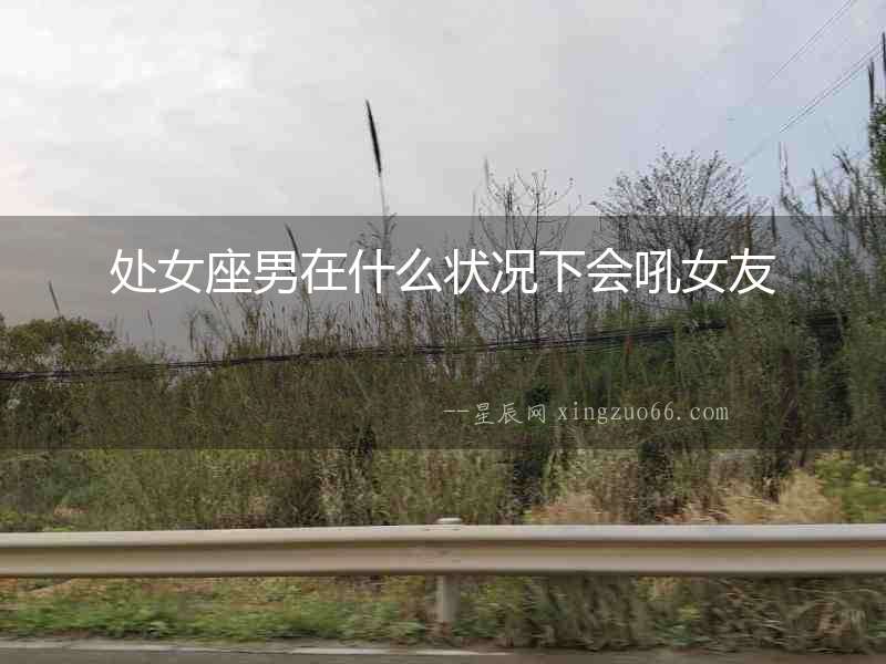 處女座男在什么狀況下會(huì)吼女友