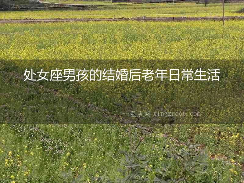 處女座男孩的結婚后老年日常生活