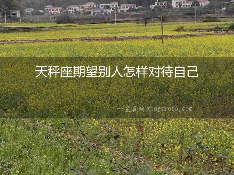 天秤座期望別人怎樣對(duì)待自己