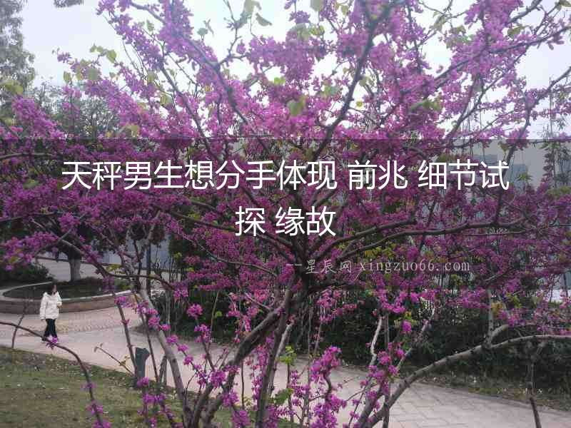 天秤男生想分手體現 前兆 細節試探 緣故