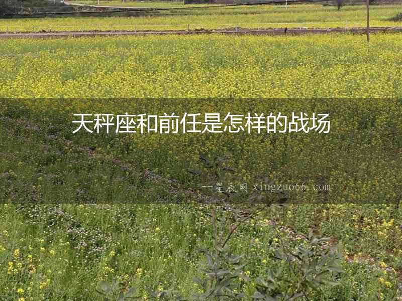 天秤座和前任是怎樣的戰場