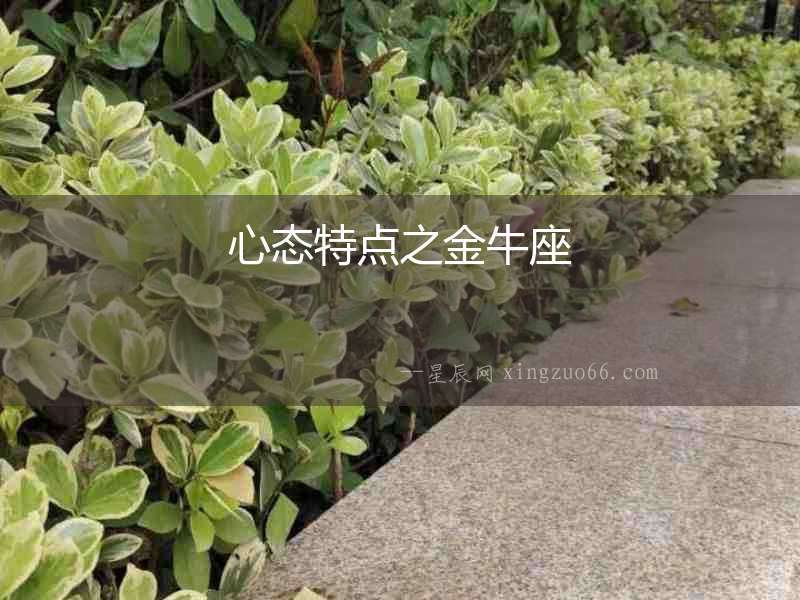 心態(tài)特點(diǎn)之金牛座