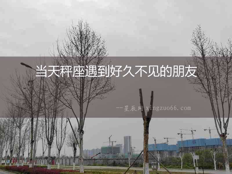 當天秤座遇到好久不見的朋友