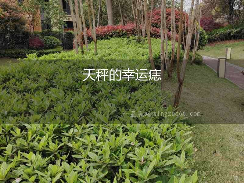天秤的幸運痣