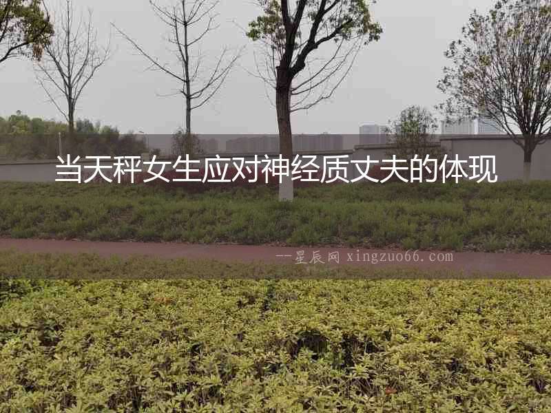 當天秤女生應對神經質丈夫的體現