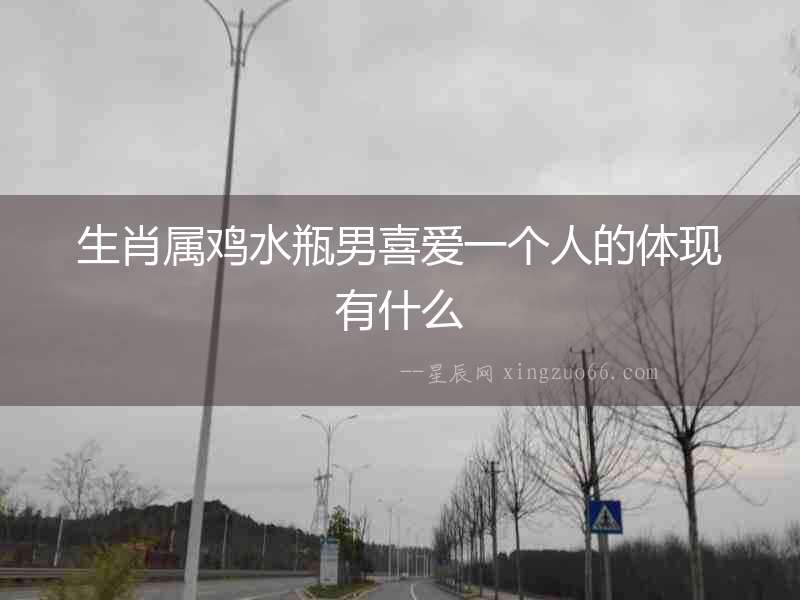生肖屬雞水瓶男喜愛一個(gè)人的體現(xiàn)有什么