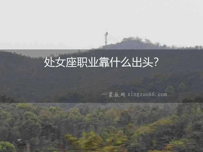 處女座職業靠什么出頭？