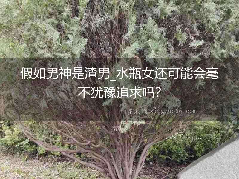 假如男神是渣男_水瓶女還可能會(huì)毫不猶豫追求嗎？