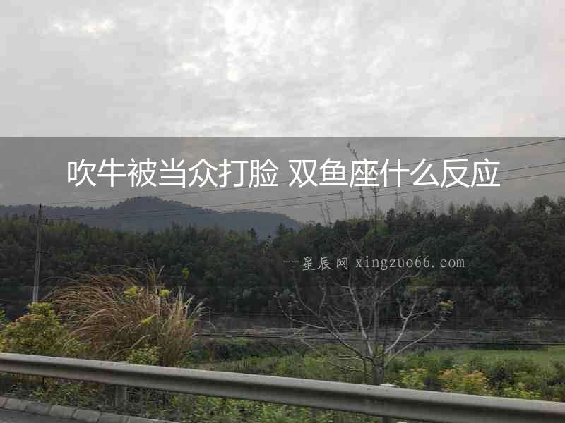 吹牛被當(dāng)眾打臉 雙魚座什么反應(yīng)