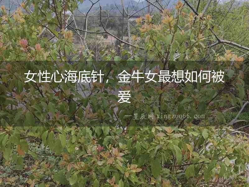 女性心海底針，金牛女最想如何被愛