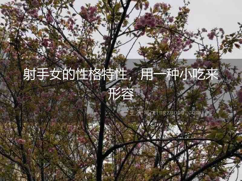射手女的性格特性，用一種小吃來形容