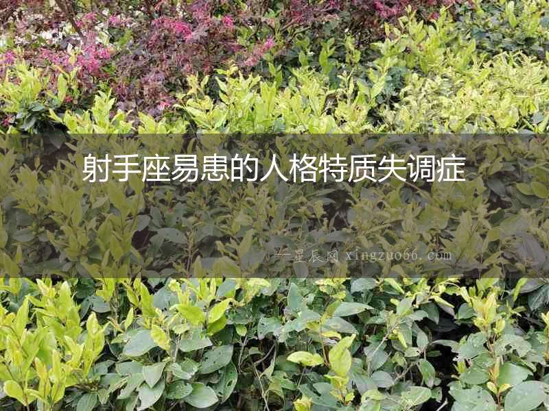 射手座易患的人格特質失調癥