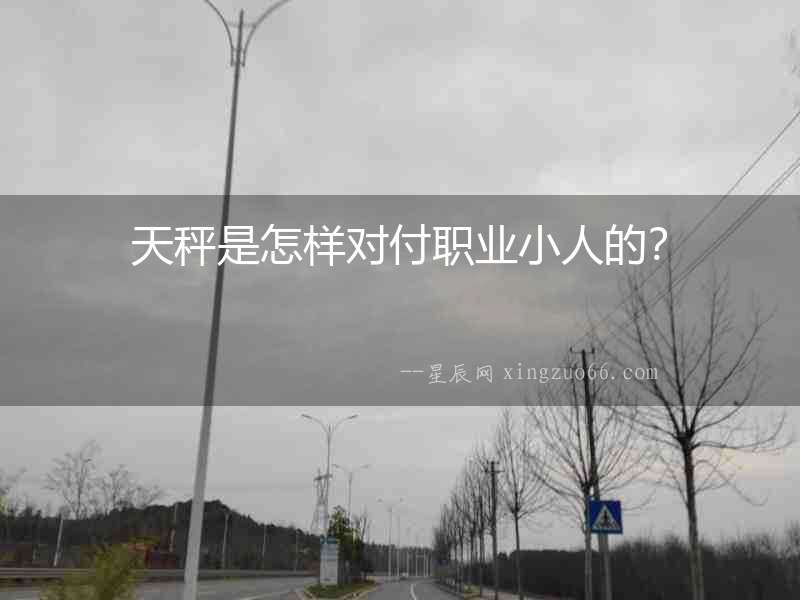 天秤是怎樣對(duì)付職業(yè)小人的？