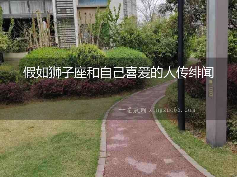 假如獅子座和自己喜愛的人傳緋聞