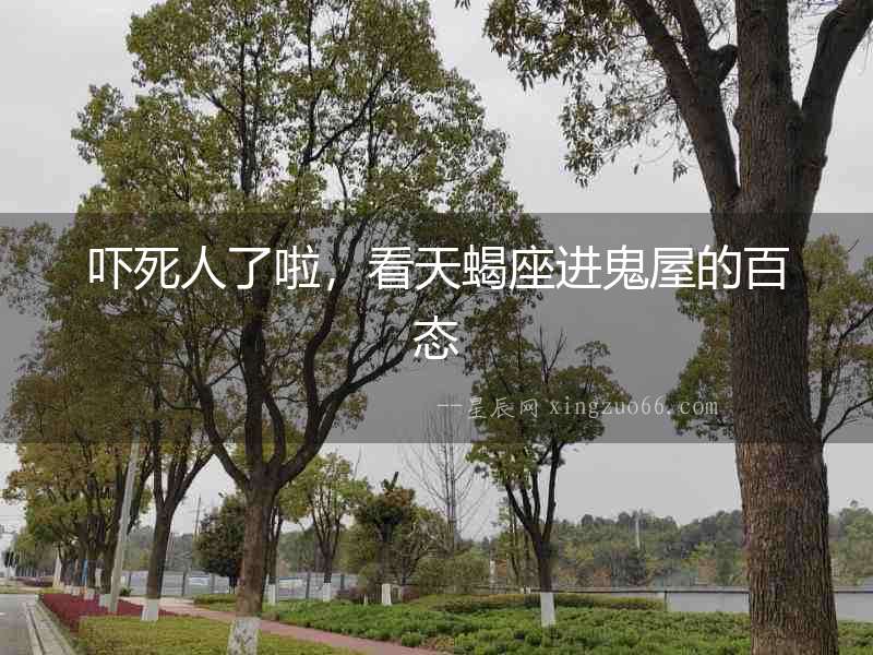 嚇死人了啦，看天蝎座進鬼屋的百態