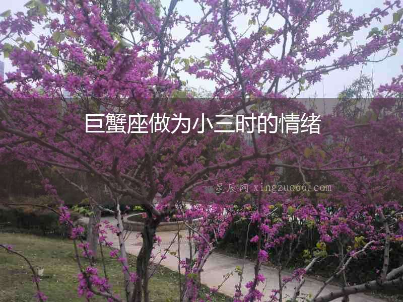 巨蟹座做為小三時(shí)的情緒