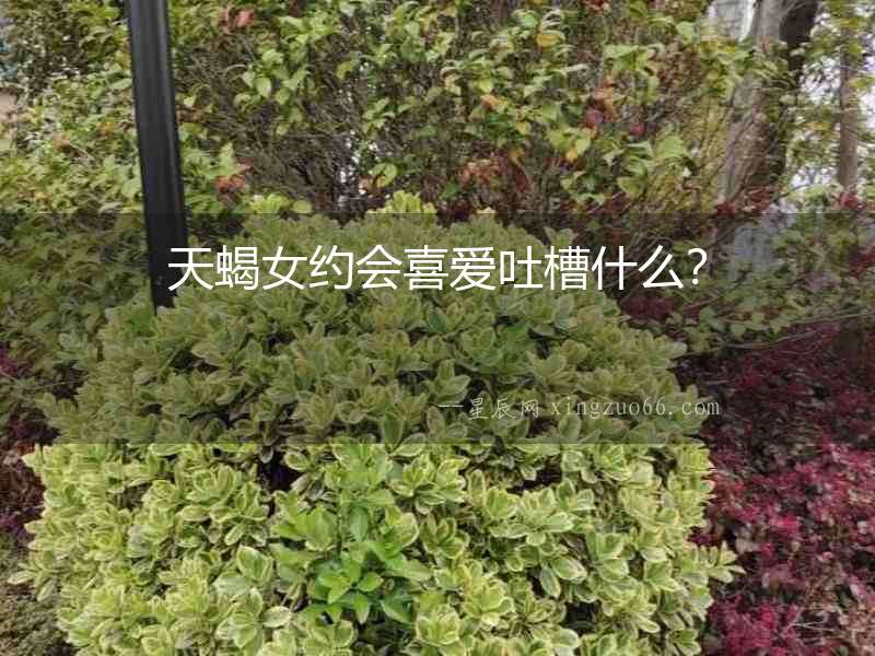 天蝎女約會(huì)喜愛吐槽什么？