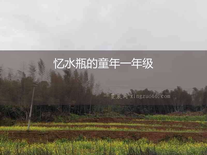 憶水瓶的童年一年級(jí)