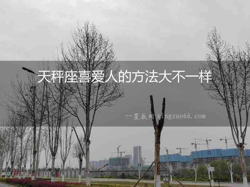 天秤座喜愛人的方法大不一樣