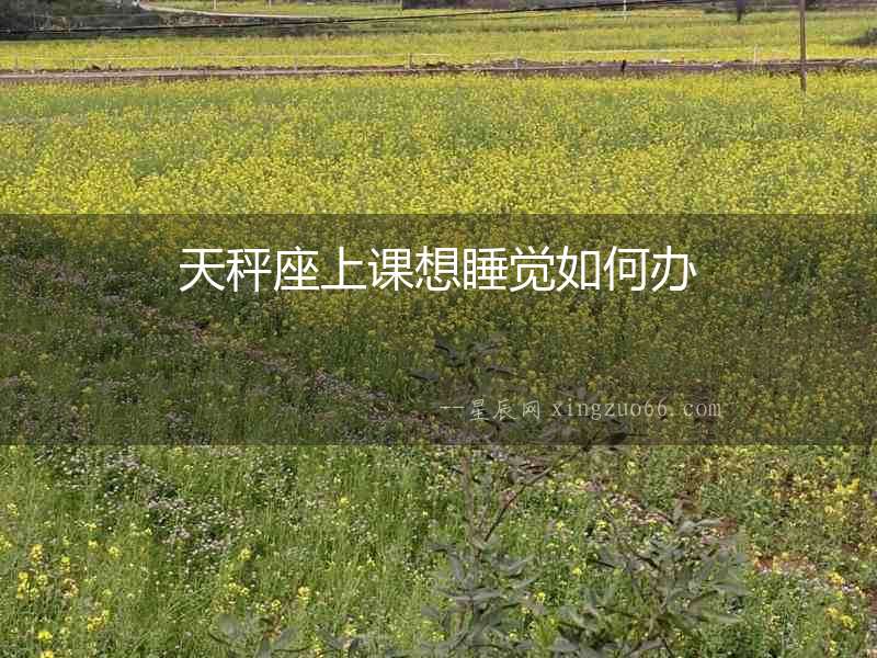 天秤座上課想睡覺如何辦