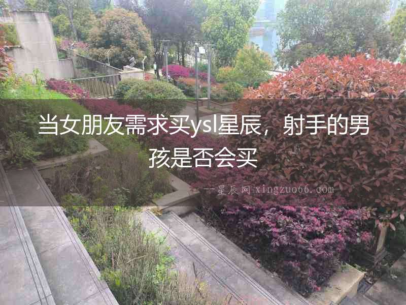 當女朋友需求買ysl星辰，射手的男孩是否會買