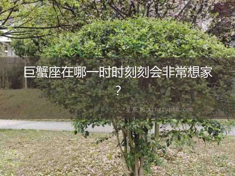 巨蟹座在哪一時(shí)時(shí)刻刻會非常想家？