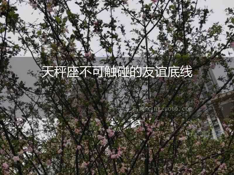 天秤座不可觸碰的友誼底線