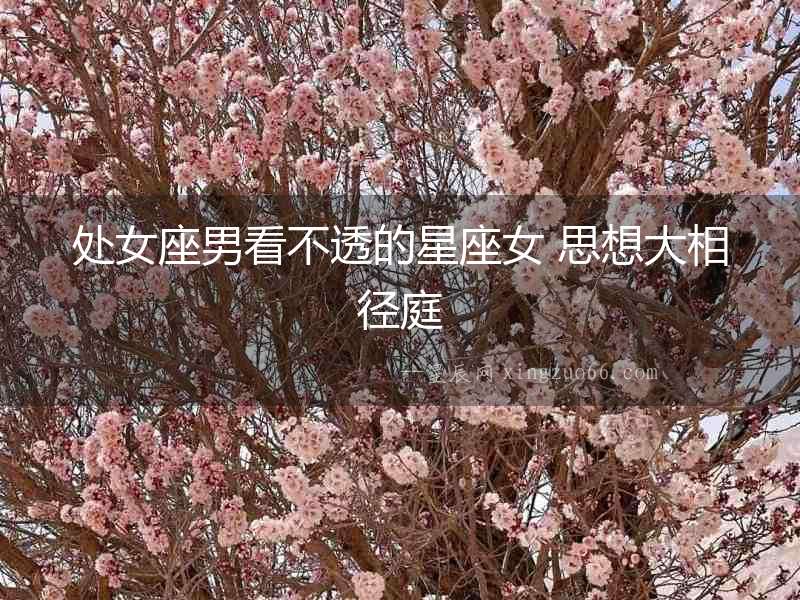 處女座男看不透的星座女 思想大相徑庭