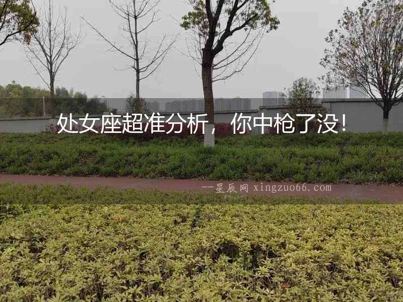 處女座超準(zhǔn)分析，你中槍了沒！