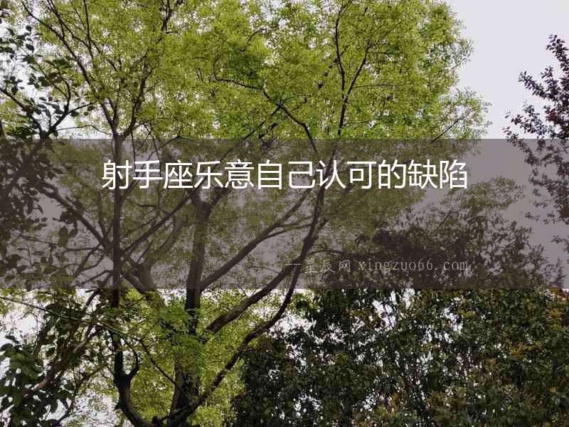 射手座樂(lè)意自己認(rèn)可的缺陷