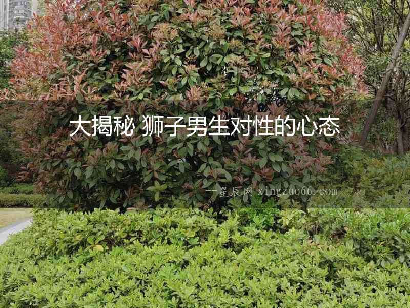 大揭秘 獅子男生對性的心態