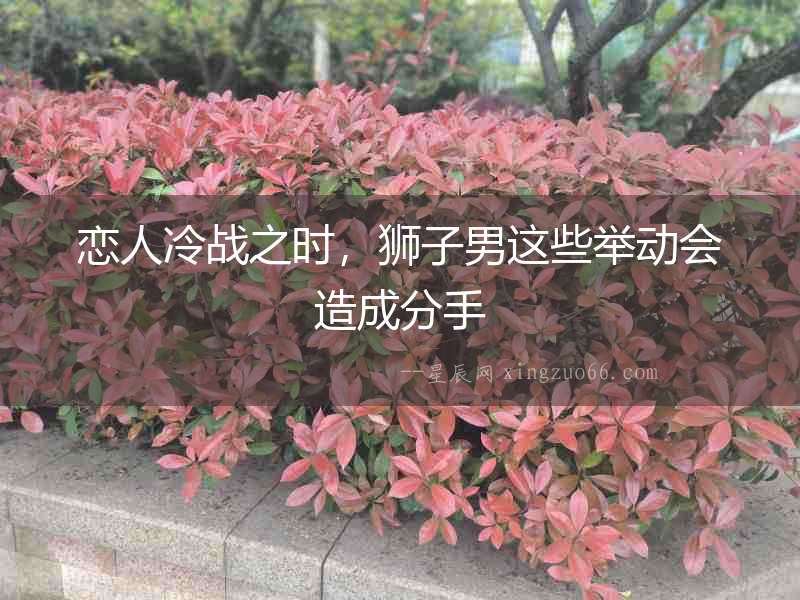 戀人冷戰之時，獅子男這些舉動會造成分手