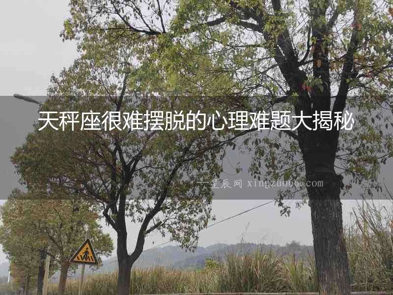 天秤座很難擺脫的心理難題大揭秘