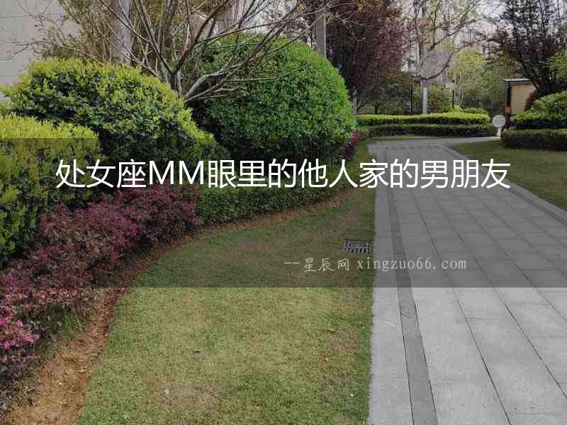 處女座MM眼里的他人家的男朋友