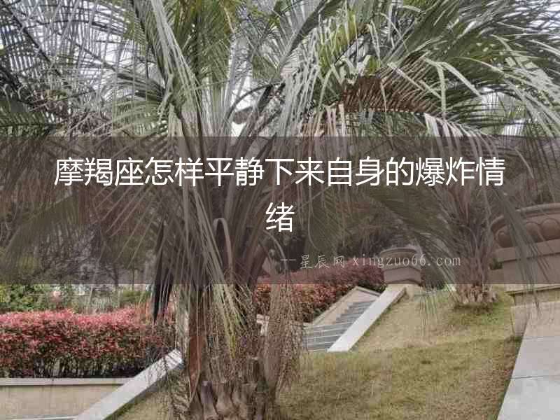 摩羯座怎樣平靜下來(lái)自身的爆炸情緒