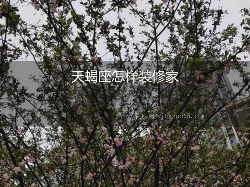 天蝎座怎樣裝修家