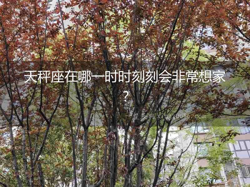 天秤座在哪一時時刻刻會非常想家？