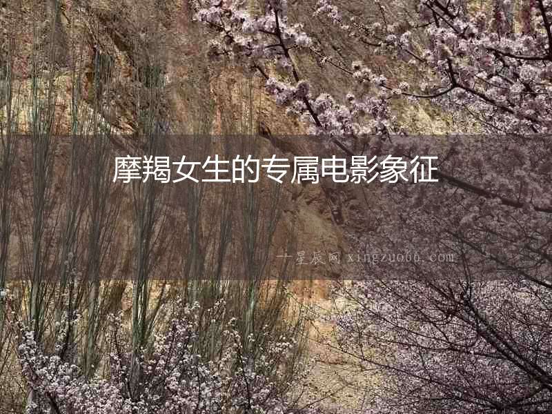 摩羯女生的專屬電影象征