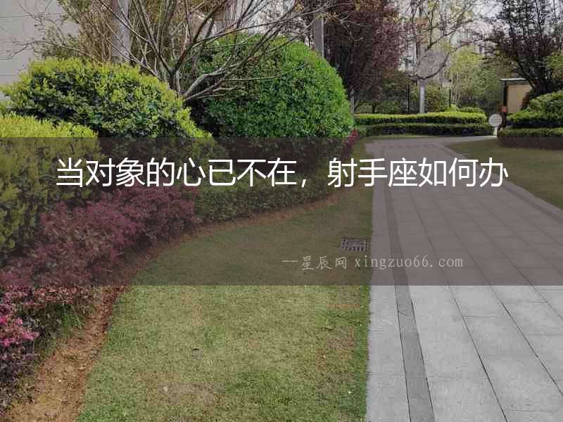 當對象的心已不在，射手座如何辦