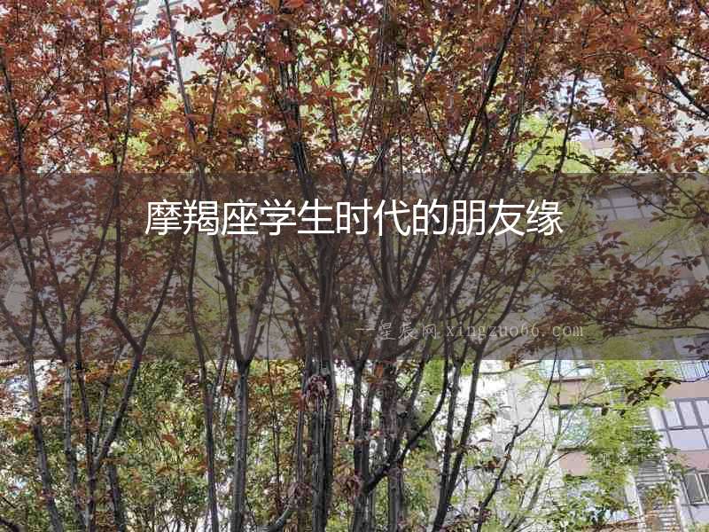 摩羯座學(xué)生時代的朋友緣