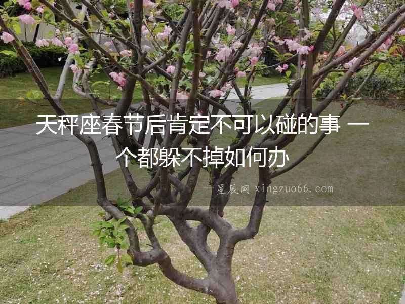 天秤座春節(jié)后肯定不可以碰的事 一個都躲不掉如何辦