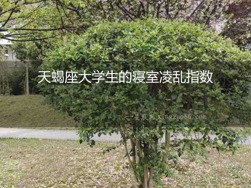 天蝎座大學(xué)生的寢室凌亂指數(shù)