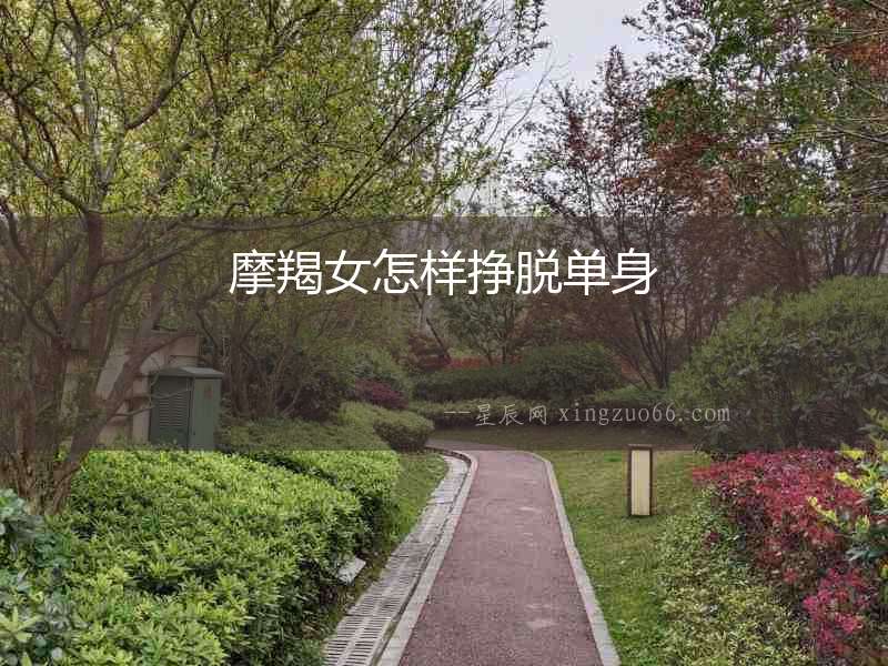 摩羯女怎樣掙脫單身