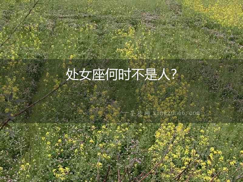 處女座何時(shí)不是人？