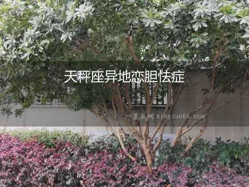 天秤座異地戀膽怯癥